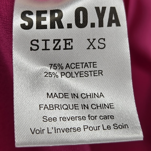 New SER.O.YA Oversized Revolve Mell Top Hot Pink New - Picture 5 of 9